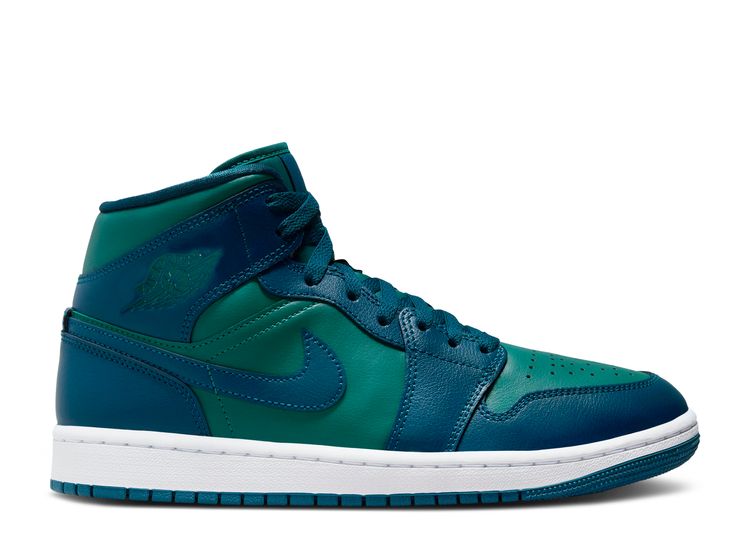 Wmns Air Jordan 1 Mid 'Teal French Blue