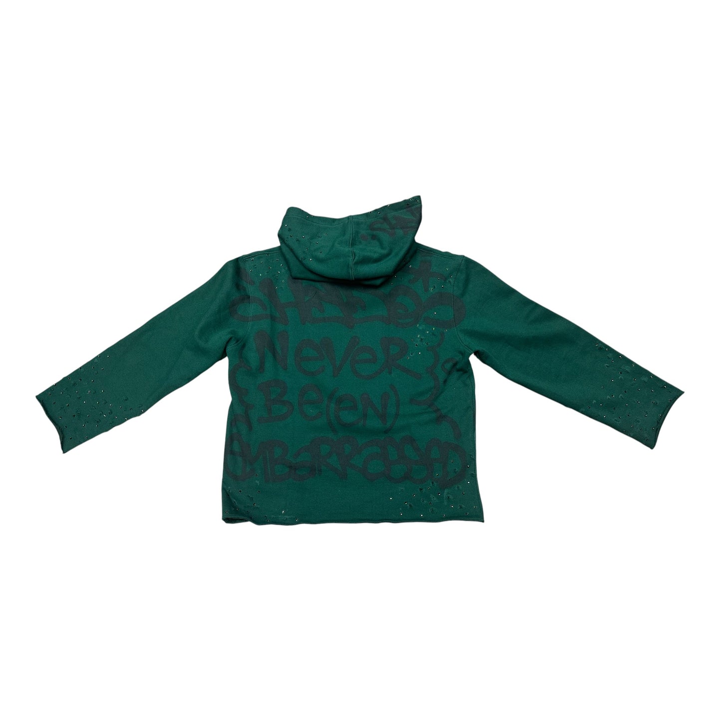 HydoPicasso Collectable Handmade Distressed Sweatsuit 'Emerald Green Diamond'