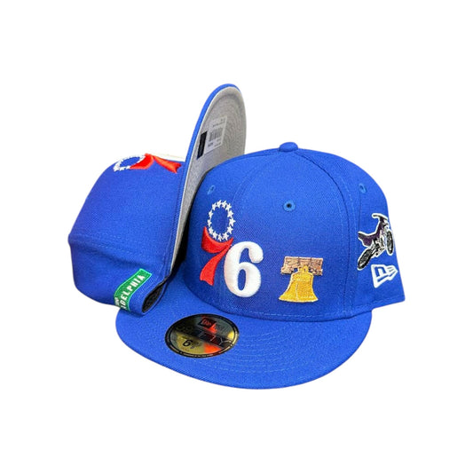 Men's Philadelphia 76ers New Era Royal City Transit 59FIFTY Fitted Hat
