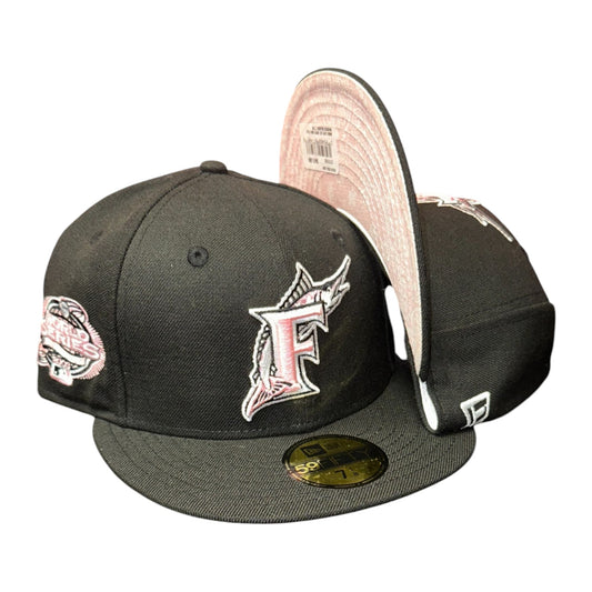 Black Florida Marlins Pink Paisley Bottom 2003 World Series New Era 9Fifty Snapback