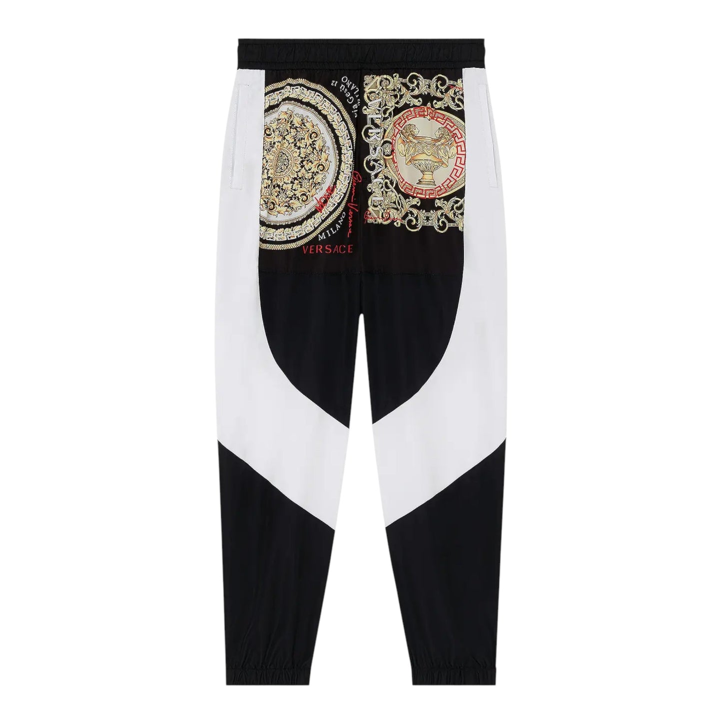 Versace Barocco Mosaic Motif Pants 'Black/White'