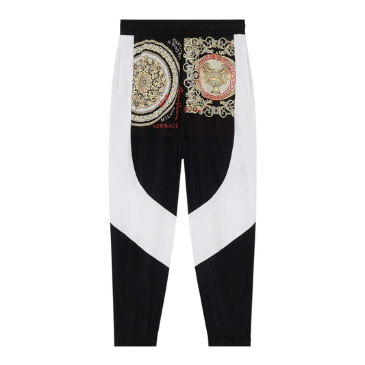 Versace Barocco Mosaic Motif Pants 'Black/White'