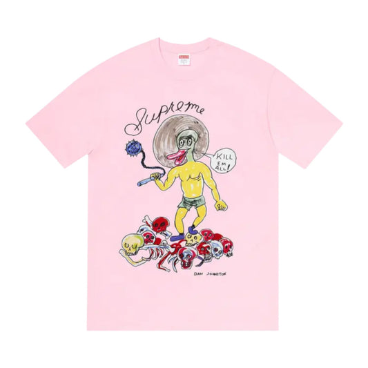 Supreme x Daniel Johnston Kill Em All Tee 'Light Pink'